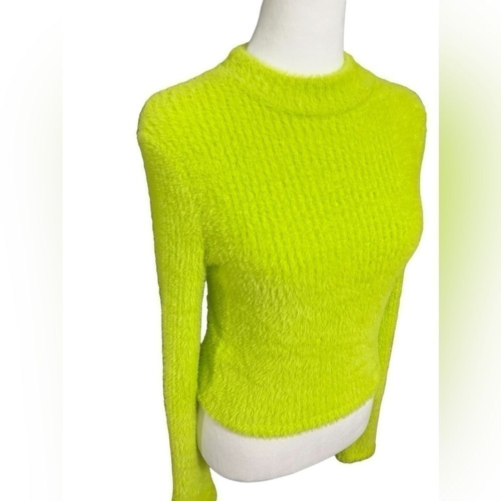Anthropologie Mock-Neck Fuzzy
Sweater small neon lime - Picture 7 of 14